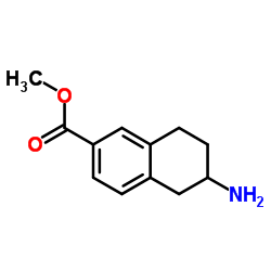 Methyl 6-amino-5,6,7,8-tetrahydro-2-naphthalenecarboxylate结构式