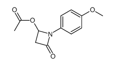 4-acetoxy-1-(4-methoxyphenyl)azetidin-2-one结构式