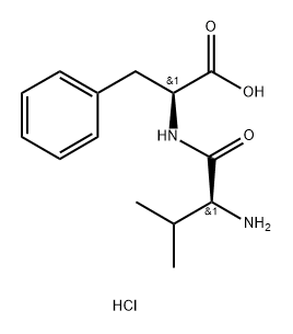 2-(2-amino-3-methylbutanamido)-3-phenylpropanoic acid hydrochloride structure