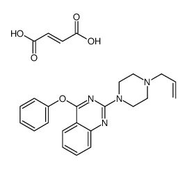 2-(4-Allyl-1-piperazinyl)-4-phenoxyquinazoline fumarate structure