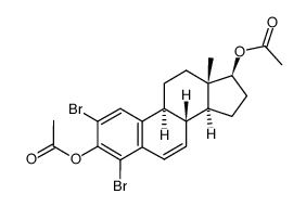2,4-dibromoestra-1,3,5(10),6-tetraene-3,17-diol diacetate picture