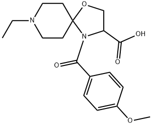 8-ethyl-4-(4-methoxybenzoyl)-1-oxa-4,8-diazaspiro[4.5]decane-3-carboxylic acid picture