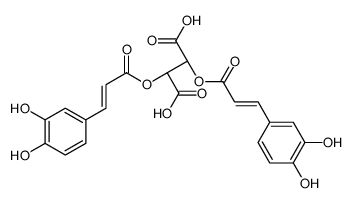 (2R,3S)-2,3-bis[[(E)-3-(3,4-dihydroxyphenyl)prop-2-enoyl]oxy]butanedioic acid结构式