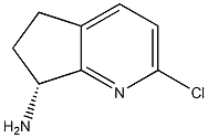 (R)-2-chloro-6,7-dihydro-5H-cyclopenta[b]pyridin-7-amine Structure