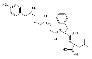 enkephalinamide, Tyr(1)-psi-(methyleneoxy)-Gly(2)-Leu(5)-结构式