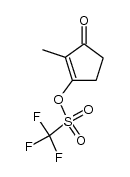 trifluoromethanesulfonic acid 2-methyl-3-oxocyclopent-1-enyl ester Structure