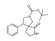 叔-丁基 6-氧亚基-4-苯基-2,7-二氮杂螺[4.4]壬烷-2-甲酸基酯结构式