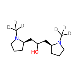 1-[(2R)-1-(2H3)Methyl-2-pyrrolidinyl]-3-[(2S)-1-(2H3)methyl-2-pyrrolidinyl]-2-propanol Structure