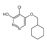 5-chloro-4-(cyclohexylmethoxy)-1H-pyridazin-6-one结构式