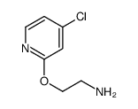 2-(4-chloropyridin-2-yl)oxyethanamine Structure