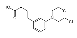 4-[3-[bis(2-chloroethyl)amino]phenyl]butanoic acid结构式