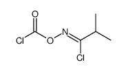 O-(chloroformyl)isobutyrohydroximoyl chloride Structure