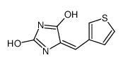 5-(thiophen-3-ylmethylidene)imidazolidine-2,4-dione结构式