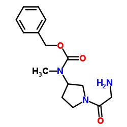 Benzyl (1-glycyl-3-pyrrolidinyl)methylcarbamate结构式