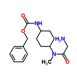 Benzyl {4-[glycyl(methyl)amino]cyclohexyl}carbamate结构式