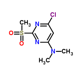 6-Chloro-N,N-dimethyl-2-(methylsulfonyl)-4-pyrimidinamine结构式