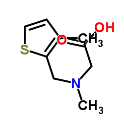 N-Methyl-N-[(3-methyl-2-thienyl)methyl]glycine结构式