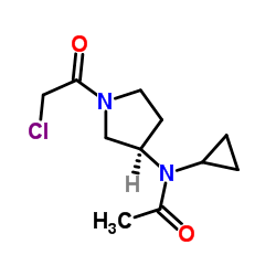 N-[(3R)-1-(Chloroacetyl)-3-pyrrolidinyl]-N-cyclopropylacetamide Structure