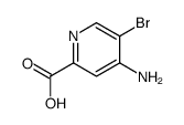 4-氨基-5-溴吡啶-2-羧酸结构式