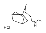 8-(Ethylamino)pentacyclo(5.4.0.0(sup 2,6).0(sup 3,10).0(sup 5,9))undecane hydrochloride结构式
