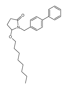 5-octoxy-1-[(4-phenylphenyl)methyl]pyrrolidin-2-one Structure