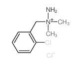 amino-[(2-chlorophenyl)methyl]-dimethyl-azanium结构式