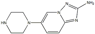 [1,2,4]Triazolo[1,5-a]pyridin-2-amine, 6-(1-piperazinyl)- Structure