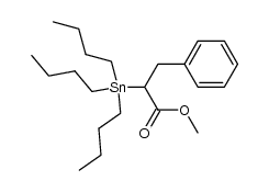 methyl 3-phenyl-2-tributylstannylpropanoate Structure