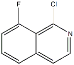 1-chloro-8-fluoroisoquinoline Structure