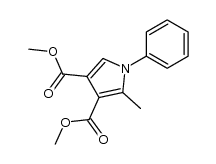 dimethyl 2-methyl-1-phenylpyrrole-3,4-dicarboxylate Structure