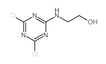 Ethanol, 2-[ (4,6-dichloro-s-triazin-2-yl)amino]- Structure