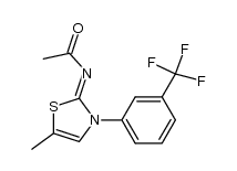 2-(acetylimino)-3-(3-trifluoromethylphenyl)-5-methylthiazoline Structure