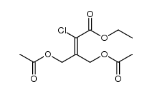 2-(1-chloro-2-ethoxy-2-oxoethylidene)propane-1,3-diyl diacetate Structure