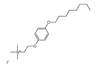 trimethyl-[2-(4-octoxyphenoxy)ethyl]azanium,iodide Structure