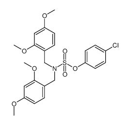 4-methoxyphenyl bis(2,4-dimethoxybenzyl)sulfamate结构式