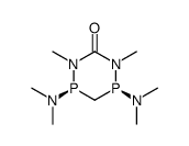 2,4-bis(dimethylamino)-1,5-dimethyl-1,5,2,4-diazadiphosphorinan-6-one Structure