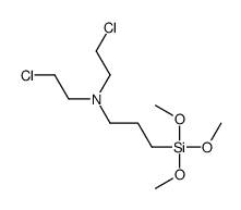 N,N-bis(2-chloroethyl)-3-trimethoxysilylpropan-1-amine Structure