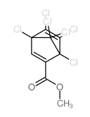 Bicyclo[2.2.1]hepta-2,5-diene-2-carboxylicacid, 1,4,5,6,7,7-hexachloro-, methyl ester Structure