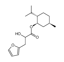 3-Furan-2-yl-2-hydroxy-propionic acid (1R,2S,5R)-2-isopropyl-5-methyl-cyclohexyl ester结构式