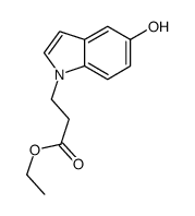 ethyl 3-(5-hydroxyindol-1-yl)propanoate Structure