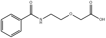 2-[2-(苯基甲酰胺基)乙氧基]乙酸结构式