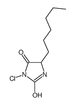 3-chloro-5-hexylimidazolidine-2,4-dione Structure