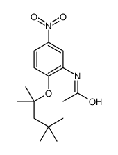 N-[5-nitro-2-(2,4,4-trimethylpentan-2-yloxy)phenyl]acetamide结构式