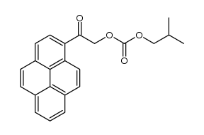 isobutyl 2-oxo-2-(pyren-1-yl)ethyl carbonate结构式