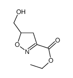Ethyl 5-(hydroxymethyl)-4,5-dihydro-1,2-oxazole-3-carboxylate结构式