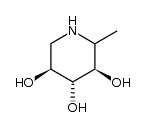 (2S,3S,4R,5R)-2-methyl-3,4,5-trihydroxypiperidine结构式