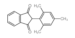 1H-Indene-1,3(2H)-dione,2-(2,4,6-trimethylphenyl)- structure