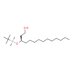 (R)-3-(tert-butyldimethylsilyloxy)tridecan-1-ol结构式
