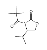 (S)-4-isopropyl-3-pivaloyloxazolidin-2-one Structure