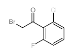 2-Bromo-2-chloro-6-fluoro acetophenone structure